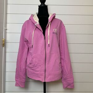 Champion Women's French Terry Full Zip Hoodie size large athleisure athletic
